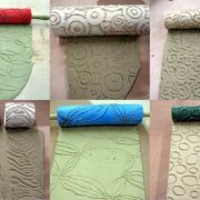 Rouleaux pour le plâtrage décoratif et la création d'une surface en relief