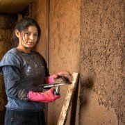 Plâtrage mural à faire soi-même: enduit d'argile