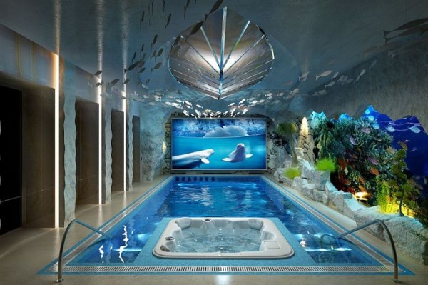 Décoration design pour la piscine