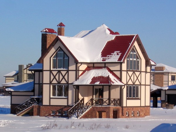 Décor de façade à colombages