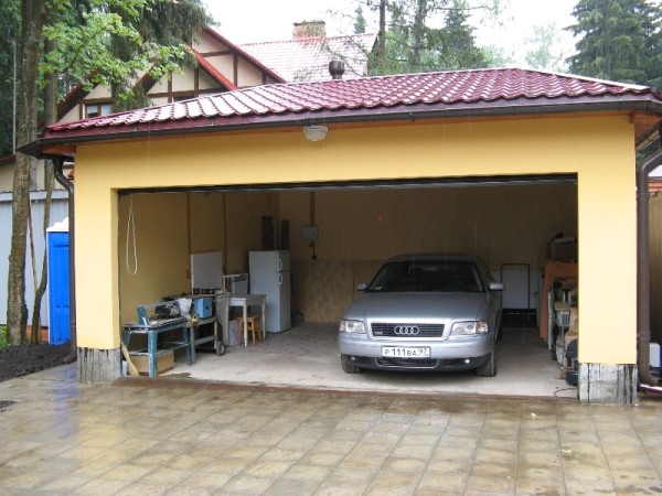 Garage plâtré