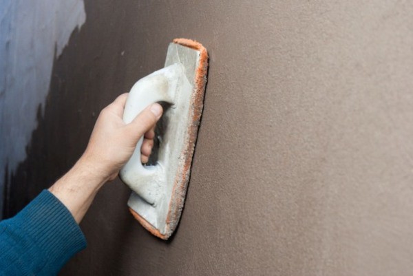 Dry plaster sanding