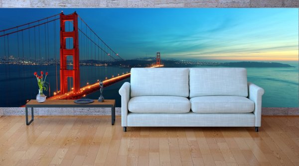 Ang Golden Gate Bridge, sa loob ng sala