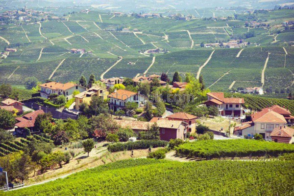 Papiers peints avec vue de dessus d'un village de montagne