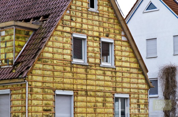 Façade entièrement isolée d'une maison privée