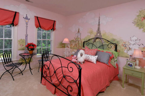 Chambre romantique pour une fille